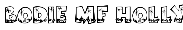 Bodie MF Holly font preview